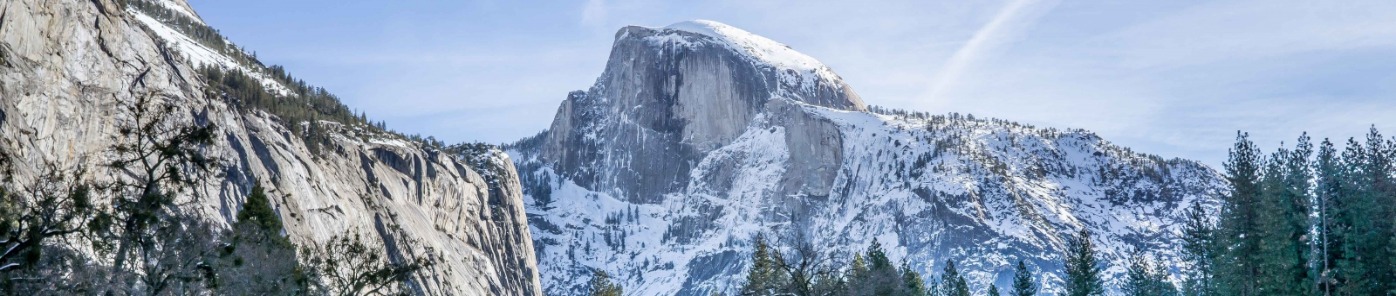 Winter in Yosemite Half Dome View