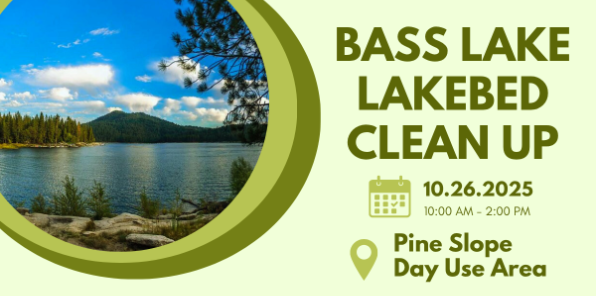 Event image for the Bass Lake Lakebed Clean Up event - October 2025