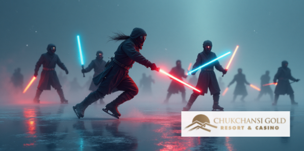 Star Wars themes ice skating event. 