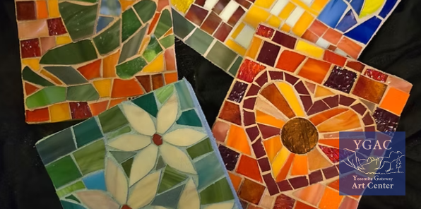 Mosaic drink coasters.