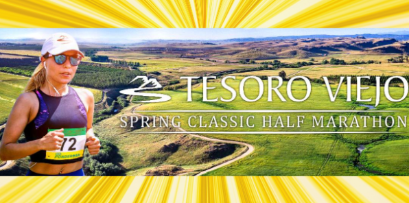 Runner at the Spring Classic Half Marathon at Tesoro Viejo.