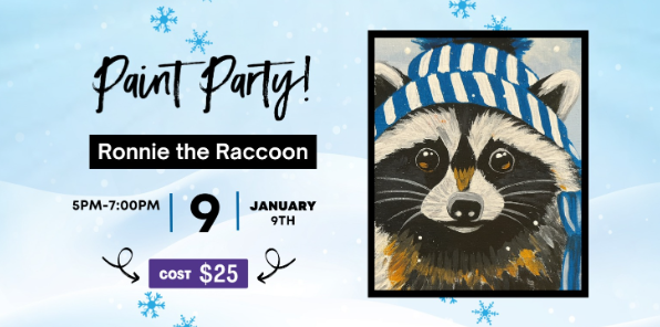 Flyer for Paint Night.