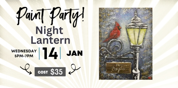 Flyer for Paint Party.