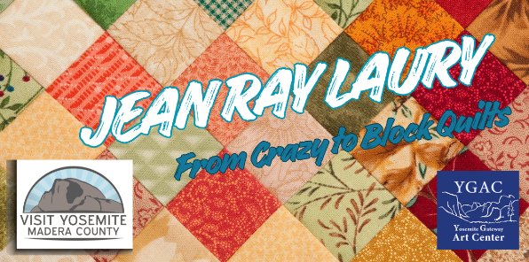 Quilt background for banner advertising event.