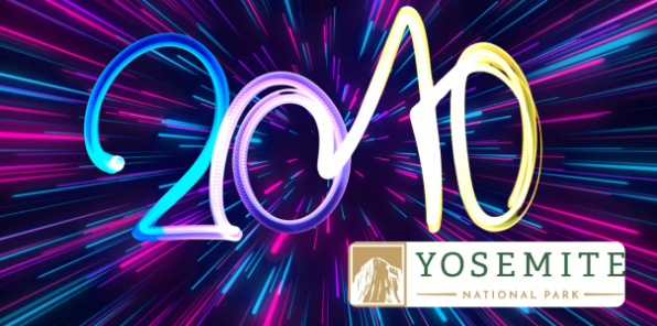 Neon tube shaped into 2010.