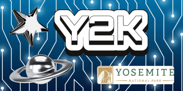 Metallic themed banner.