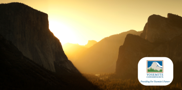 Sunrise in Yosemite Valley as photographed from Tunnel View.