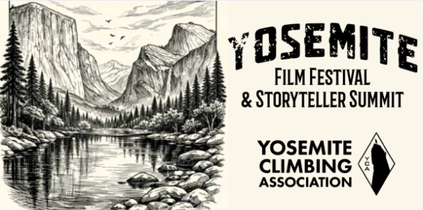 Sketch of Yosemite Valley with El Capitan and Bridal Veil Fall.