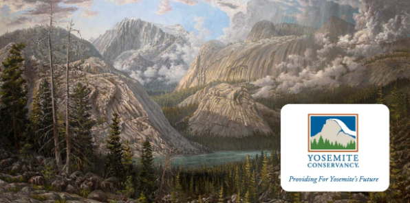 Acrylic painting of Tenaya Lake.