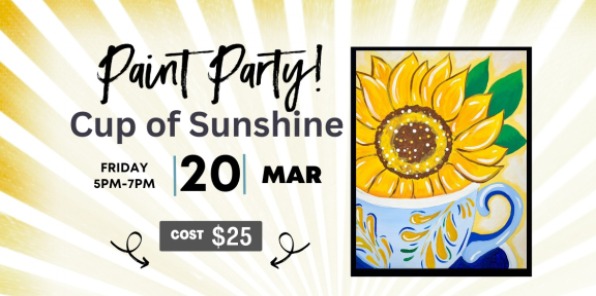 Banner for Paint Night.