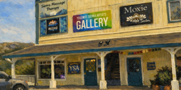 A view of the Yosemite Sierra Artist Gallery business.