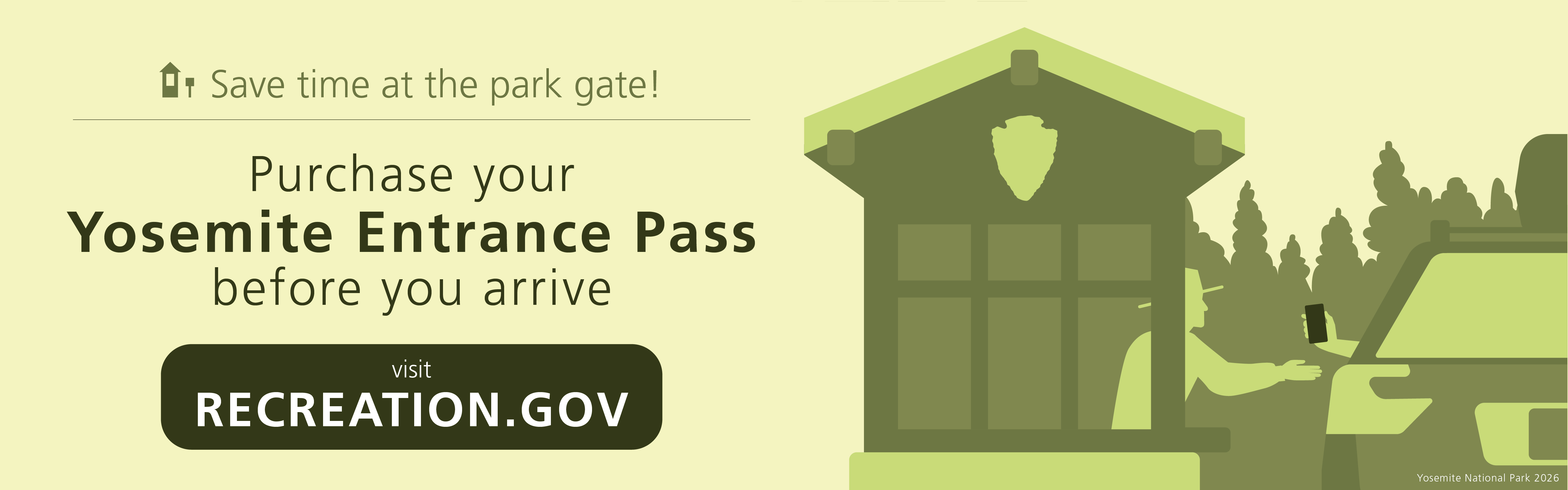 Purchase your Yosemite Entrance Pass banner image
