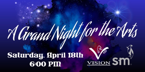 Banner for Art Event with galaxy background.