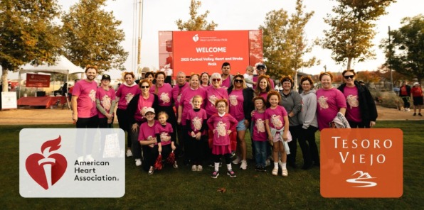 Large group and children and adults at the AHA Walk.