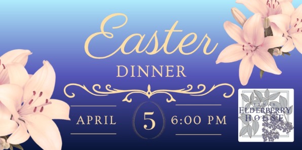 Pink lilly flowers showcasing the Easter Dinner at Elderberry House.