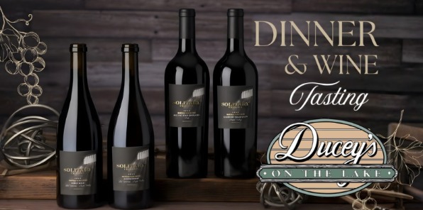 Wine bottles for wine tasting event at Ducey's.