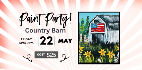 Banner for Paint Night.