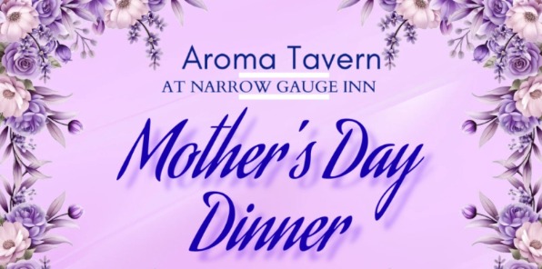 Banner for Mother's Day Dinner at Aroma.