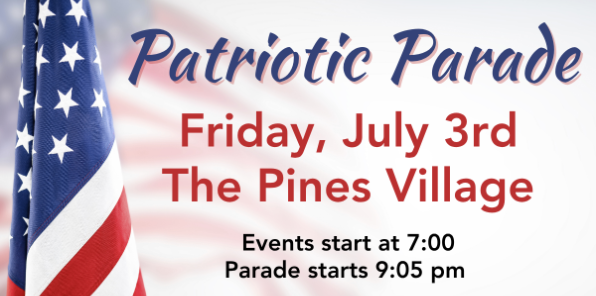 Event image for the 2026 Patriotic Parade in the Pines Village, Bass Lake
