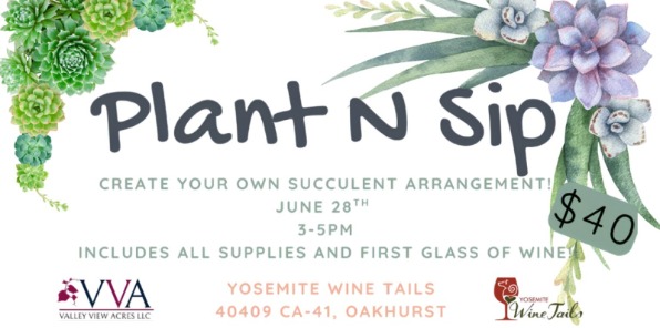 Plant workshop at Yosemite Wine Tails.