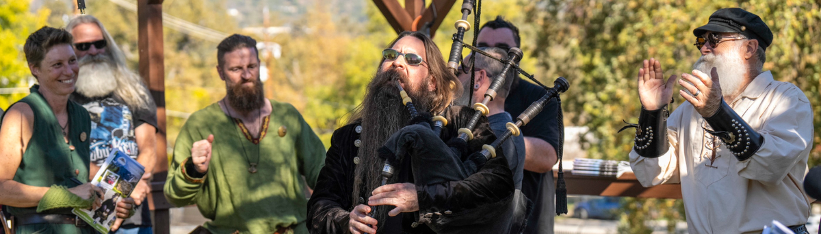 Pipers at the Yosemite Celtic Festival & Highland Games