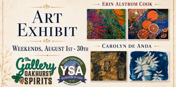 Art Exhibit at Oakhurst Spirits.