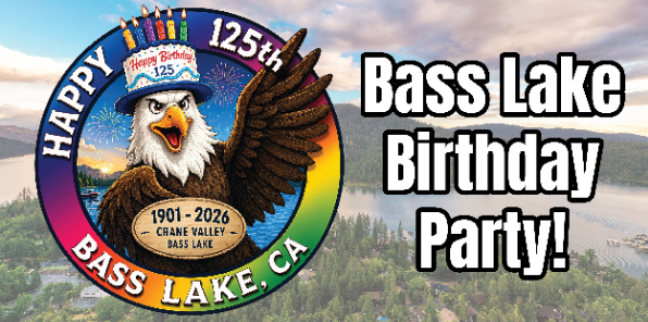 event image of BLake the Bald Eagle celebrating Bass Lake's 125th Birthday