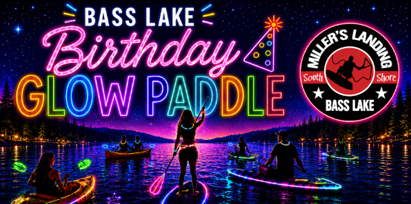 Glow Paddle at Miller's Landing at Bass Lake.