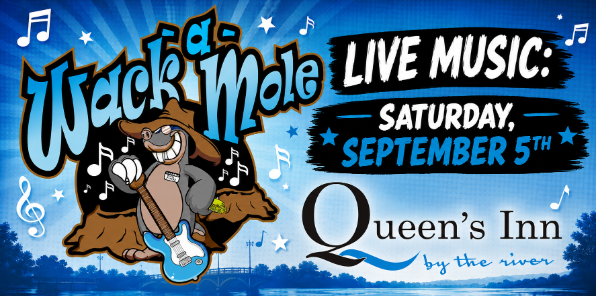 Live music event at Queen's Inn by the River.