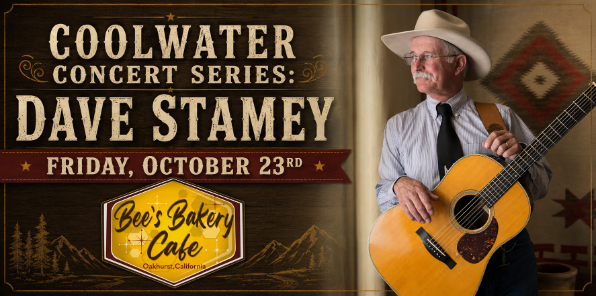 Coolwater Concert event at Bee's Bakery Cafe.