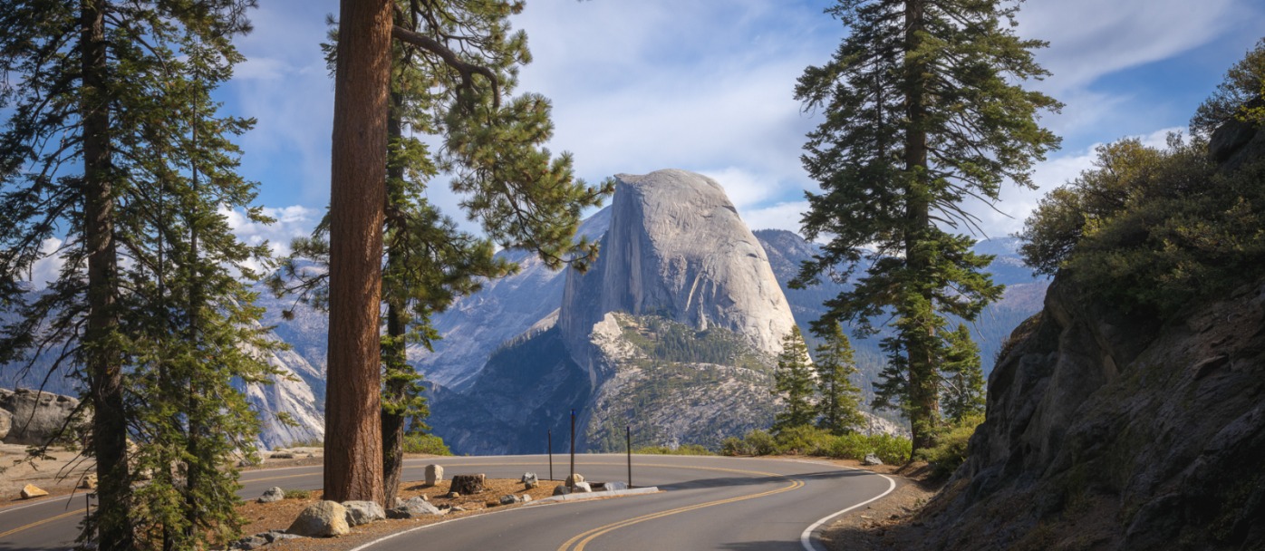 Half Dome from Glacier Point Road