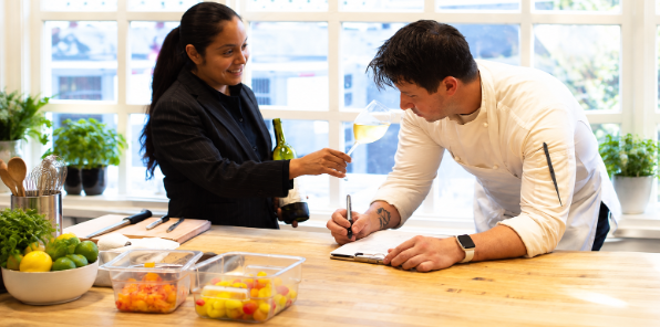 Chef and Sommelier Wine Tasting