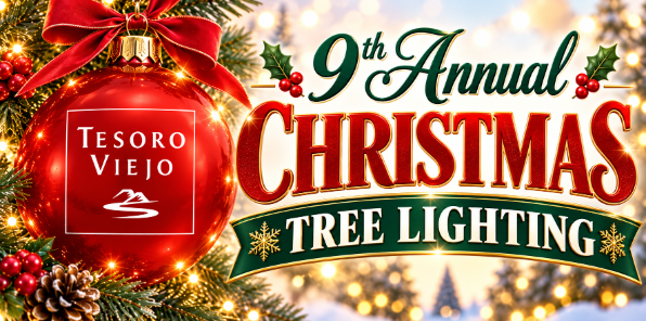 Christmas tree lighting ceremony at Tesoro Viejo.
