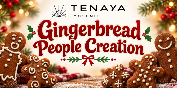Gingerbread cookie decoration event at Tenaya Lodge.