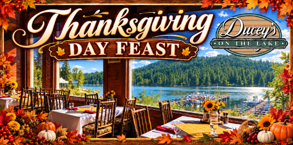 Thanksgiving day feast at Ducey's on the Lake.