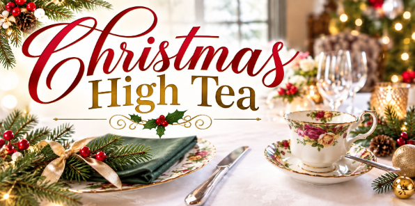 Christmas High Tea at the Elderberry House.