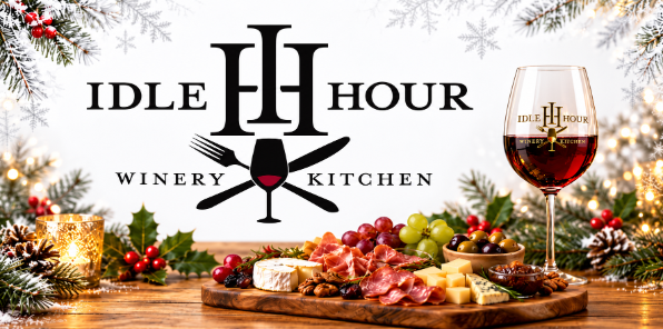Holiday Wine Tasting event at Idle Hour Winery & Kitchen.