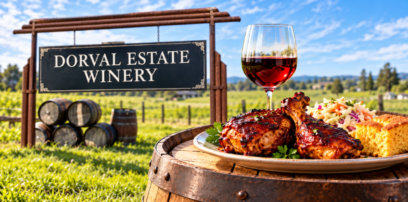 Dorval Estate Winery barbecue event.